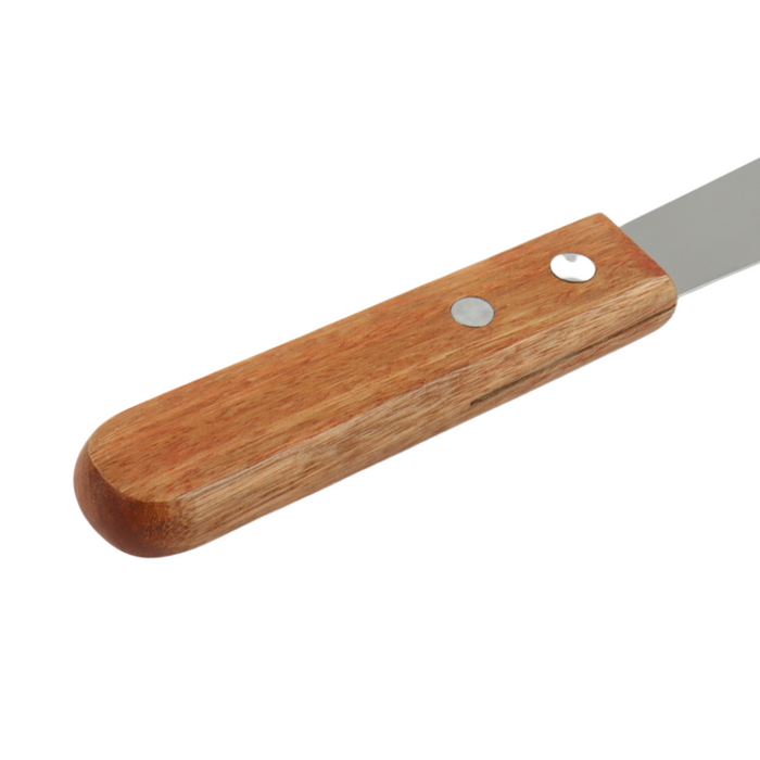 Orange85 Paletmes Glaceermes 2 Stuks 20,5 cm en 23 cm met Houten Ha...