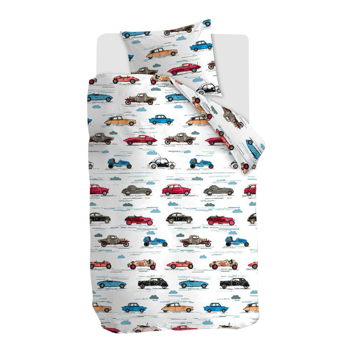 Beddinghouse Kids Oldtimers Dekbedovertrek 140 x 220 cm - Multi