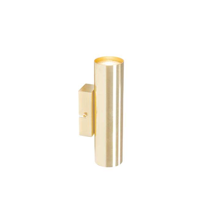 QAZQA Moderne wandlamp messing 2-lichts - Jeana