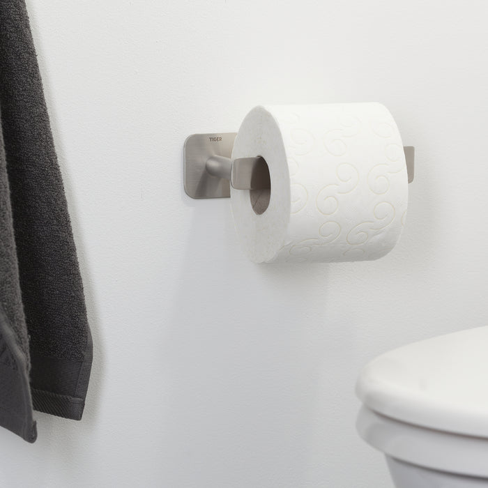 Tiger Colar Toiletrolhouder zonder Klep - RVS Geborsteld