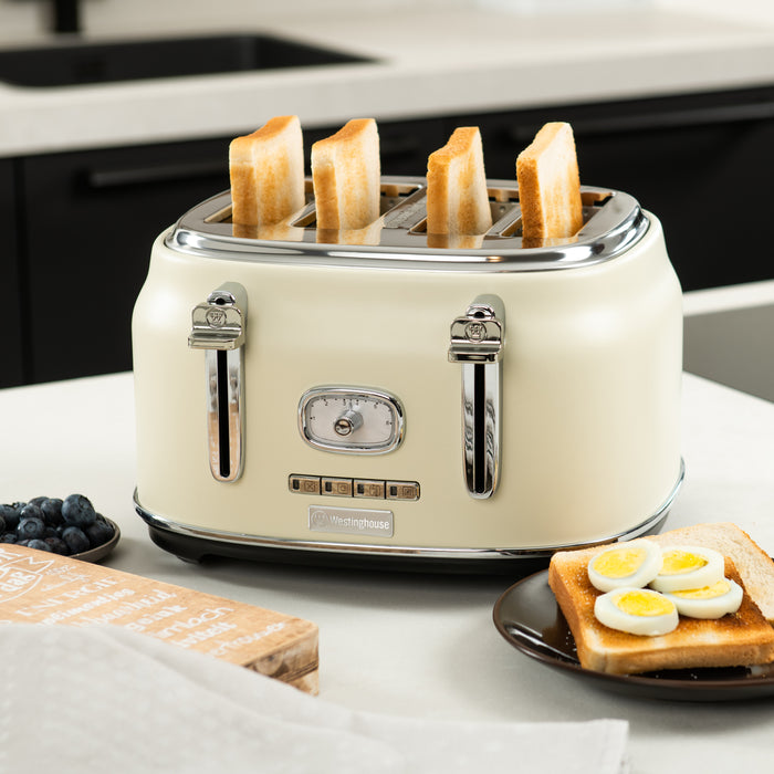 Westinghouse Retro Broodrooster - 2 Slice Toaster - Zwart