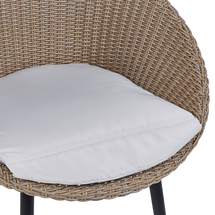 Beliani - ORTIGIA - Bistroset voor 2 - Natuurlijk - PE rotan