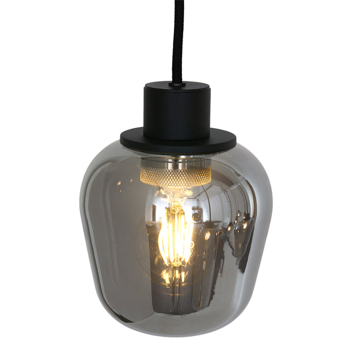 Steinhauer - Reflexion - hanglamp 8 lichts - zwart