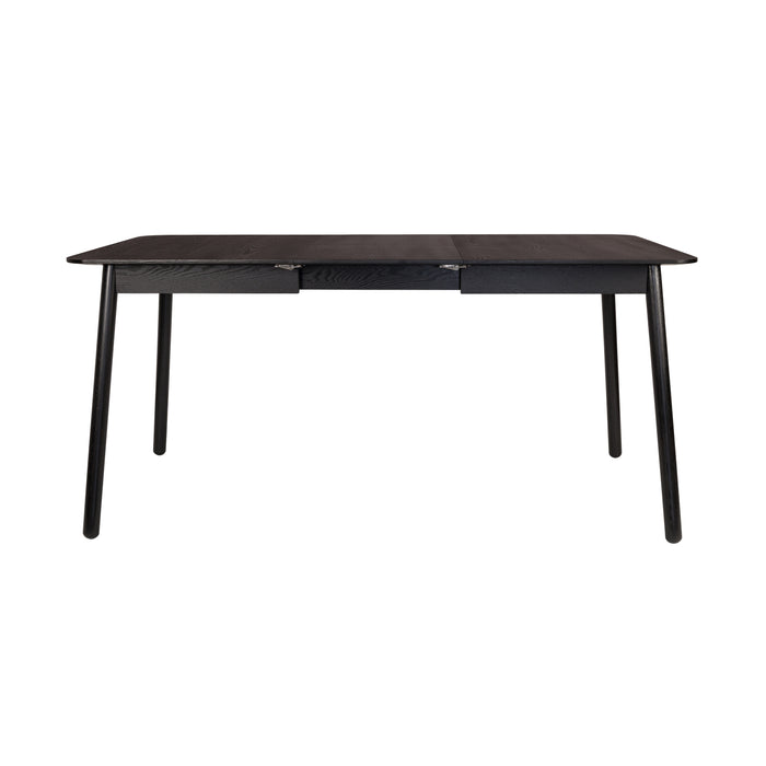 Zuiver Glimps Eettafel Uitschuifbaar - 120/162 x 80 cm - Zwart
