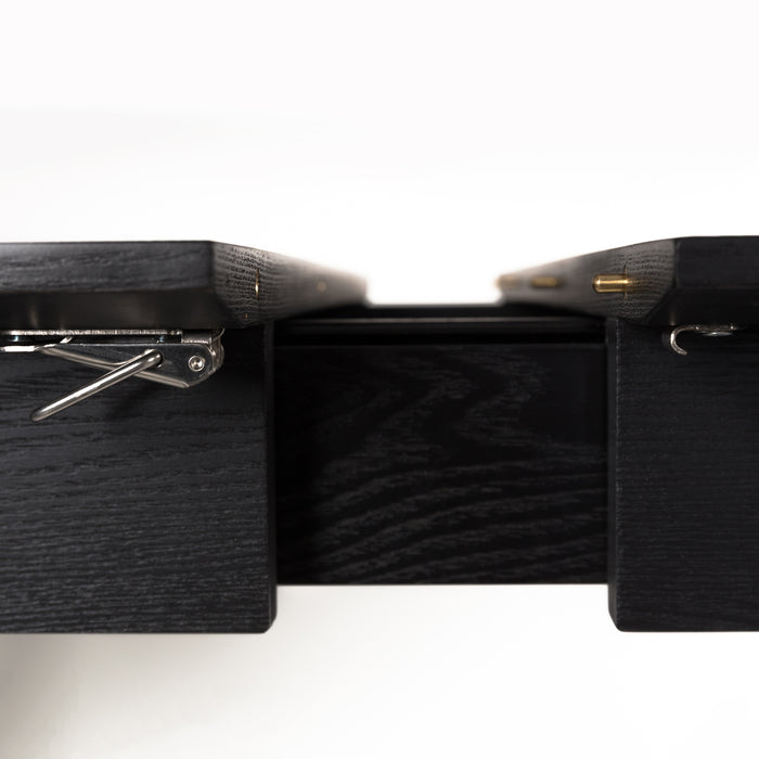 Zuiver Glimps Eettafel Uitschuifbaar - 120/162 x 80 cm - Zwart