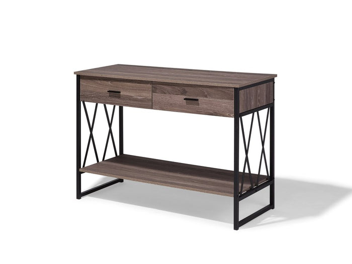 Beliani Ayden Sidetable Donker houtkleur MDF