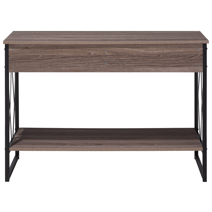 Beliani Ayden Sidetable Donker houtkleur MDF