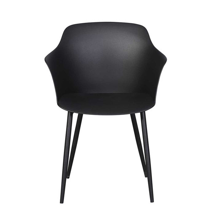 Lisomme Dian kunststof tuinstoel zwart