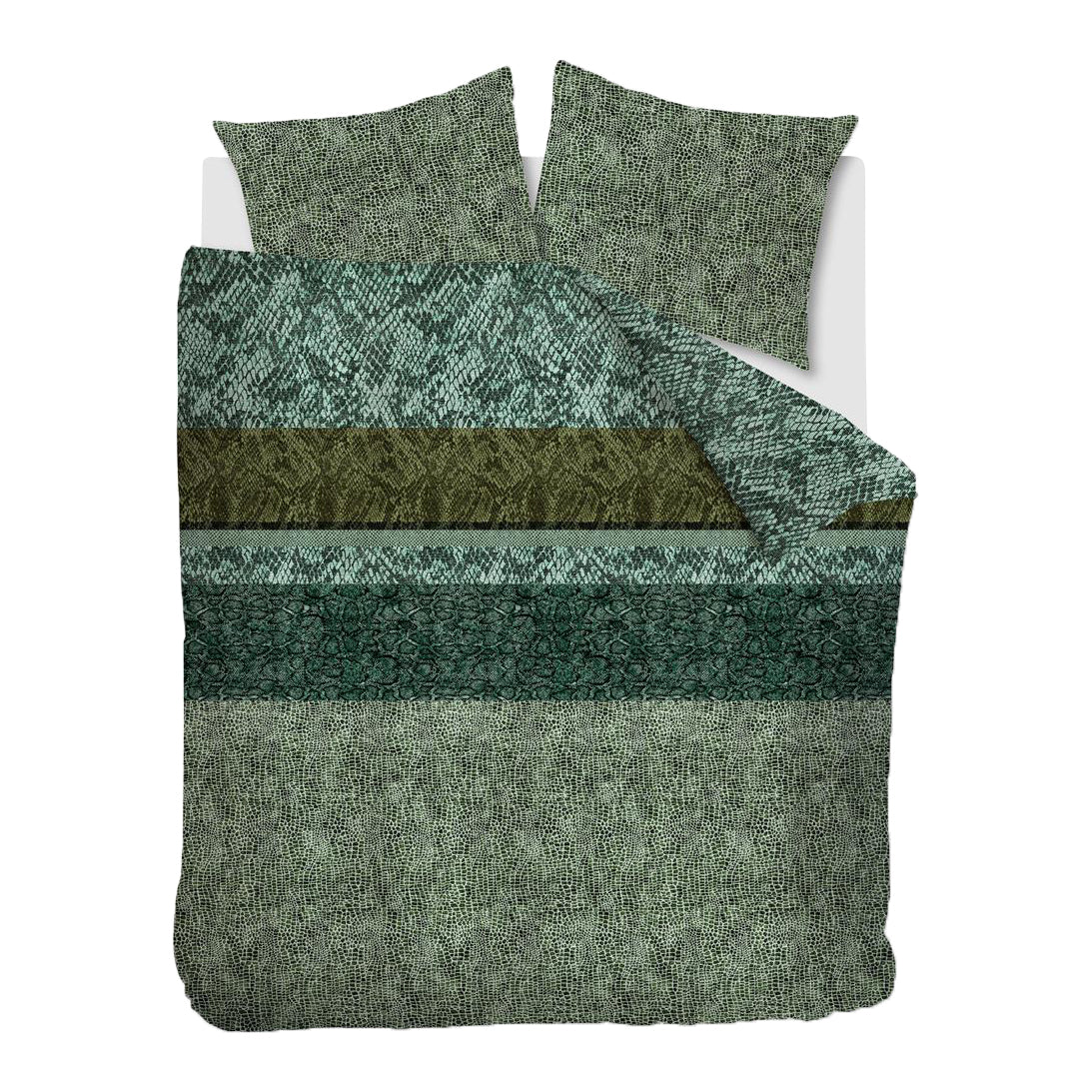 Beddinghouse Skin Dekbedovertrek 240 x 220 cm - Groen