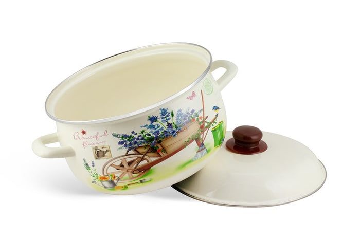 Edenberg Enamel Line - 10-delige Luxe Emaille Pannenset