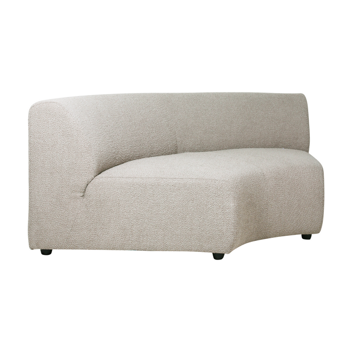 HKliving Jax Bank Element - Middenstuk Rond - Ted - Stone