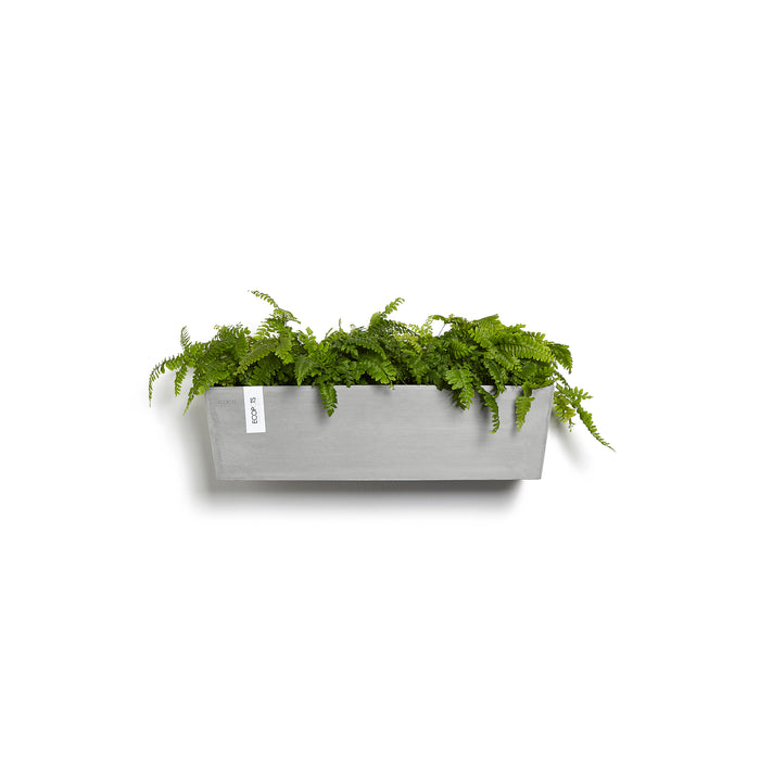 Ecopots Manhattan Bloempot B 55 x D 17.5 cm - Witgrijs