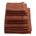 Essenza Connect Organic Uni Badtextielset - Set van 8 - Warm brown