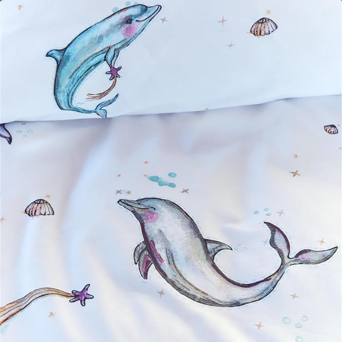 Beddinghouse Kids Magical Dolphi Dekbedovertrek 120 x 150 cm - Multi
