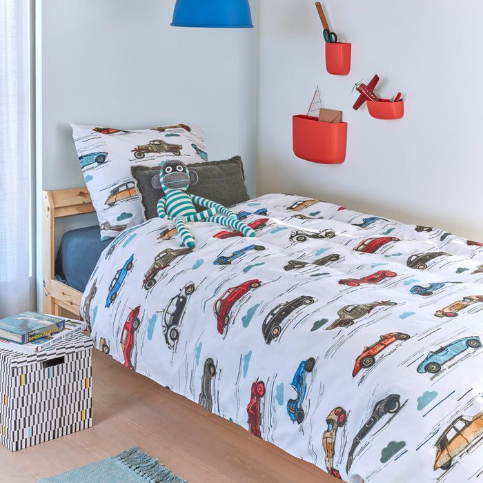 Beddinghouse Kids Oldtimers Dekbedovertrek 140 x 220 cm - Multi