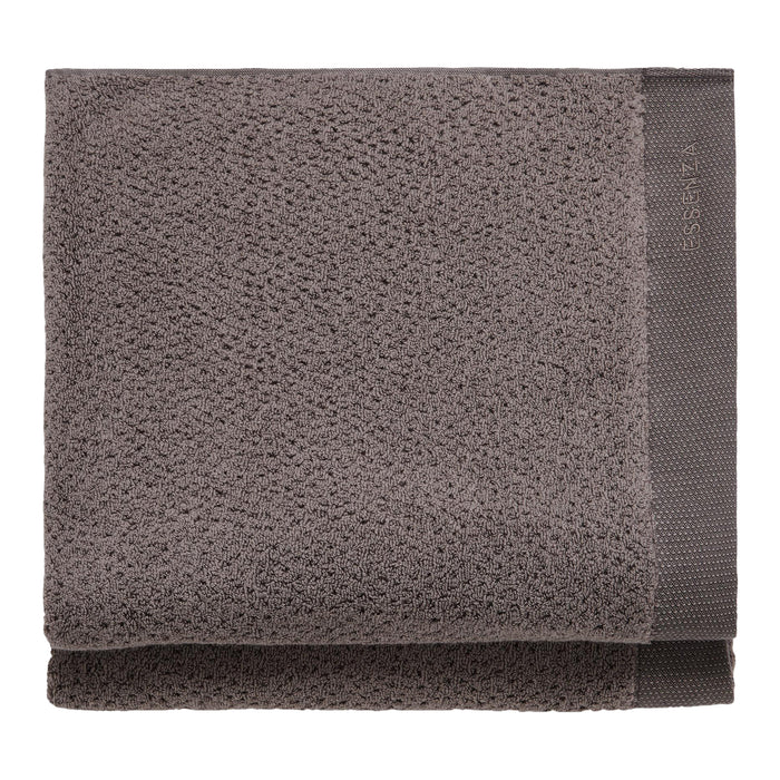 Essenza Connect Organic Breeze Handdoek 70 x 140 cm - Set van 2 - Stone grey