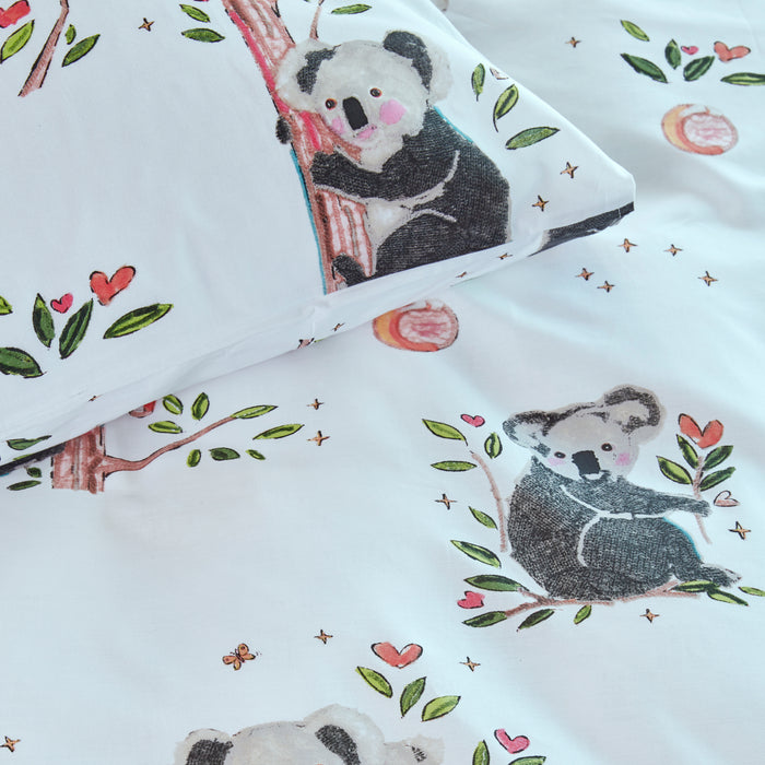 Beddinghouse Kids Sweet Koala Dekbedovertrek 120 x 150 cm - Grijs
