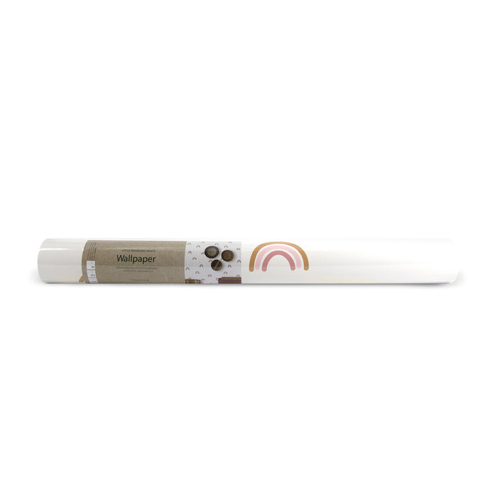 Little Dutch - Vliesbehang - Little Rainbows Wit - Wit - 10mx53 cm