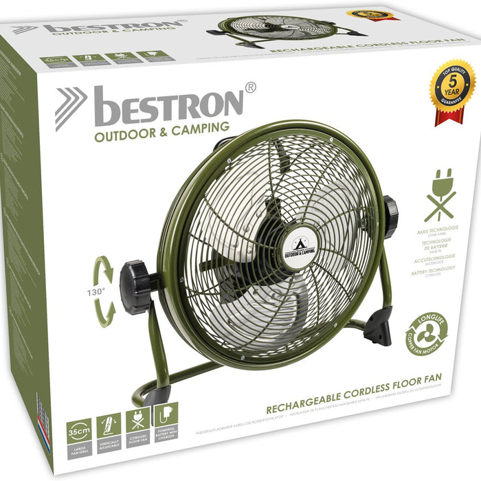 Bestron AOD12ACCU Oplaadbare Vloerventilator Ø 35 cm