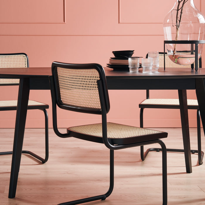 by fonQ Bolt Eettafel - 200 x 90 cm - Zwart