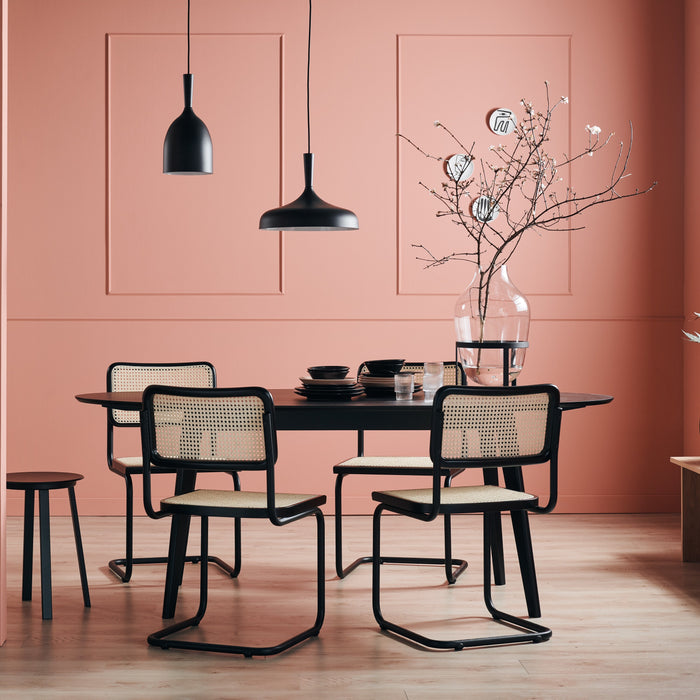 by fonQ Bolt Eettafel - 200 x 90 cm - Zwart