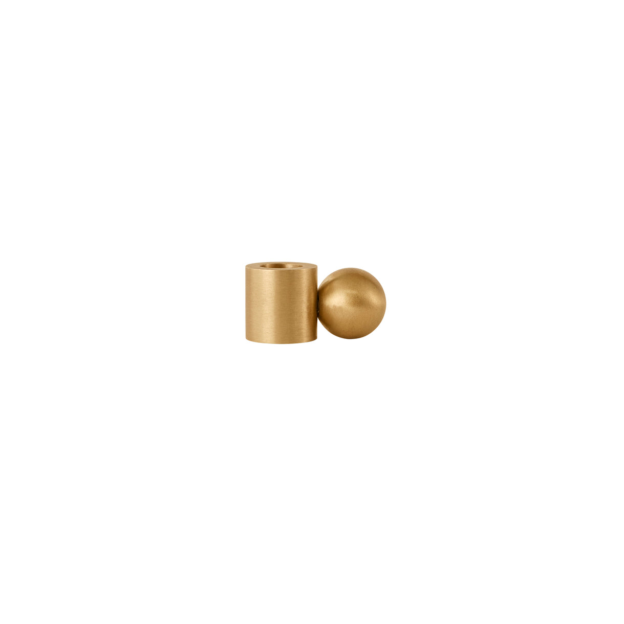OYOY Palloa Solid Brass Kandelaar - Low - Goud