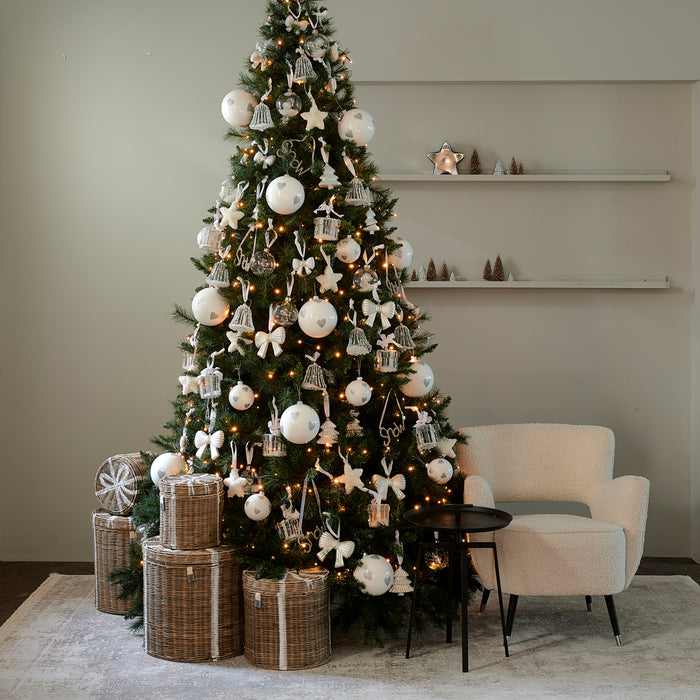 Riviera Maison Lovely Hearts Ornament white Dia 10