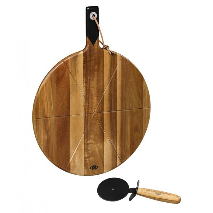 Gentlemen’s Hardware Retro Pizzasnijder & Serveerplank