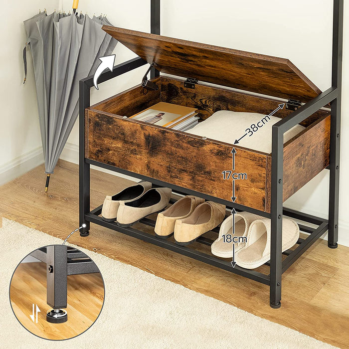 Furnilux -Garderobe - kledingstandaard - 9 haken