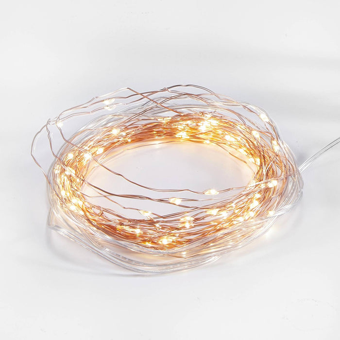 sweeek - Solar lichtslinger koperdraad, warmwit