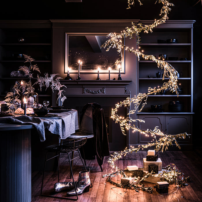 vtwonen Metal Spiral Tree 80 cm - Zwart