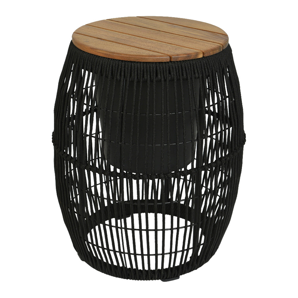 Outdoor living by Decoris Seville Bijzettafel - Zwart