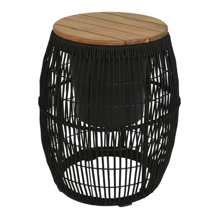 Outdoor living by Decoris Seville Bijzettafel - Zwart