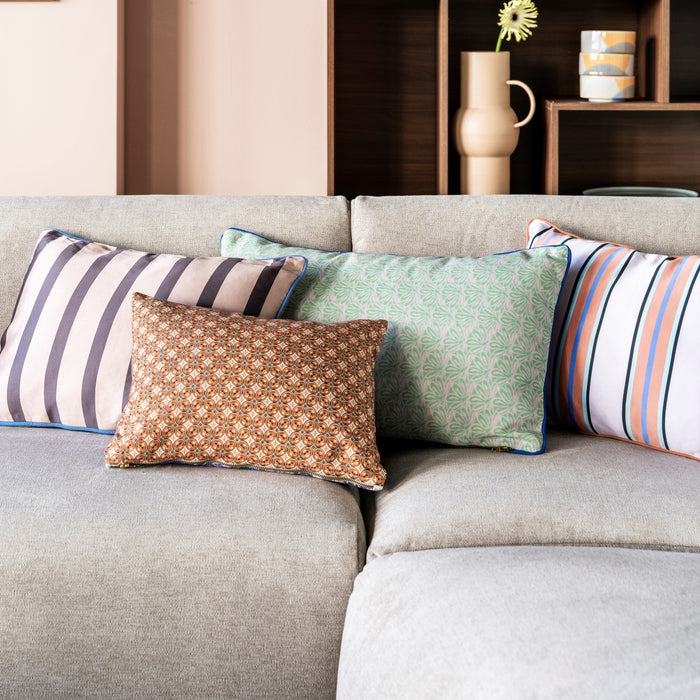 HKliving Printed Brown Sierkussen 35 x 60 cm