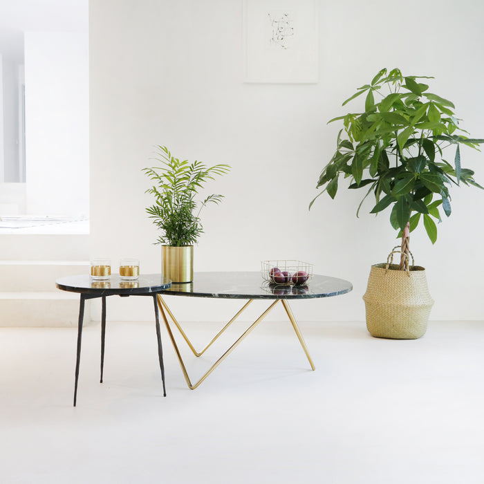 Furnified - Marmeren Salontafel - Richard - Groen Marmer