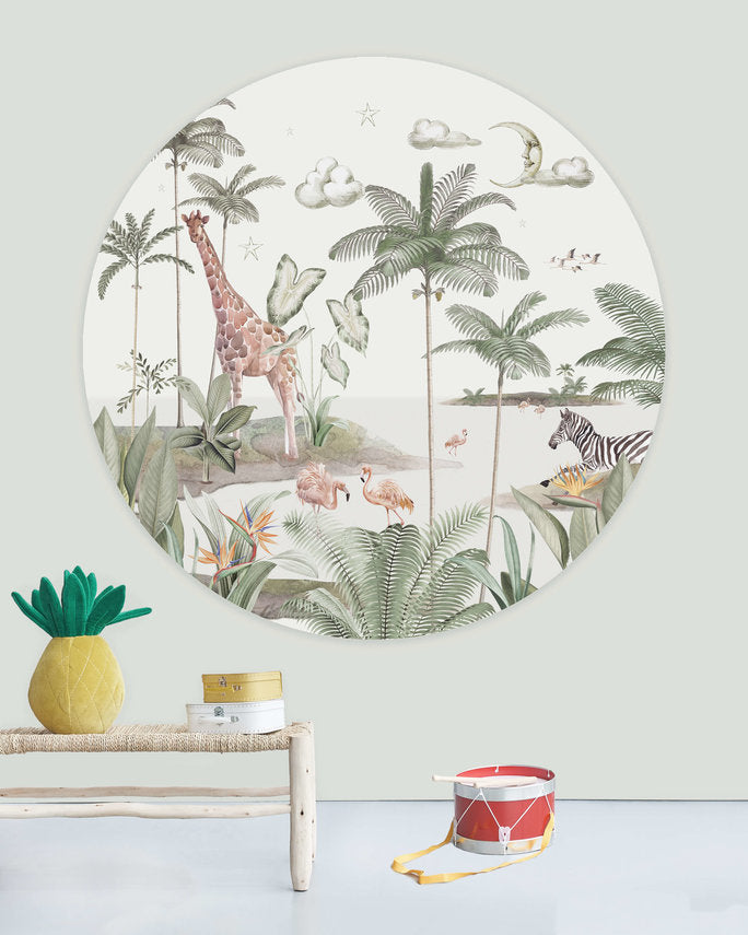 Smiling Jungle Moon 95 Behangcirkel - Creative Lab Amsterdam