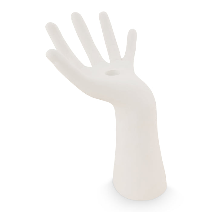 vtwonen Ecomix Hand Kandelaar - Mat Wit