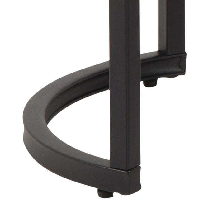 Emob - Set van 2 salontafels Spiro - zwart|grijs