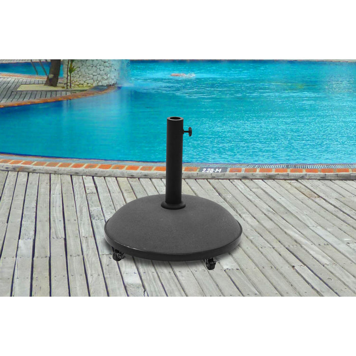 DKS Ronde Parasolvoet 50 Kg Diam 58 cm 4 Wielen Beton