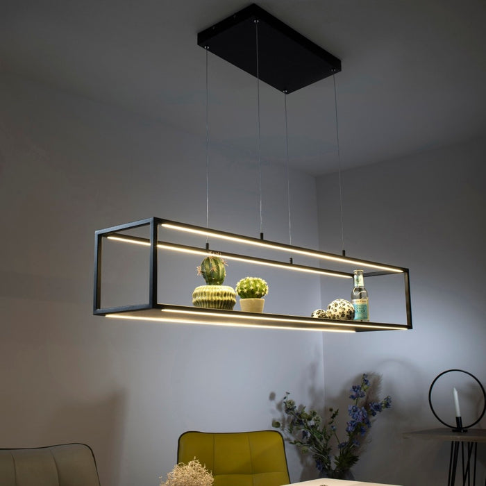 Paul Neuhaus Hanglamp Contura Zwart 105cm incl. Dimmer