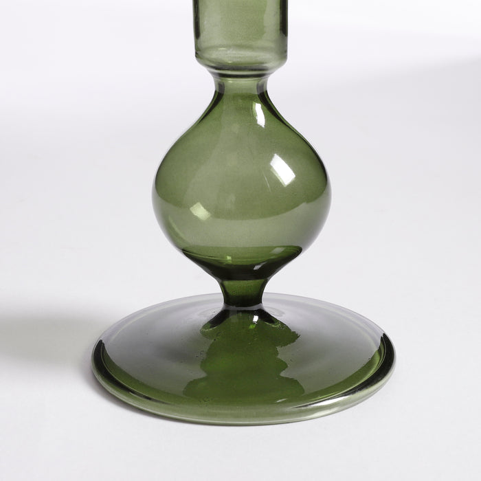 Mica Decorations Trent Kandelaar - H13,5 x Ø9,5 cm - Donkergroen
