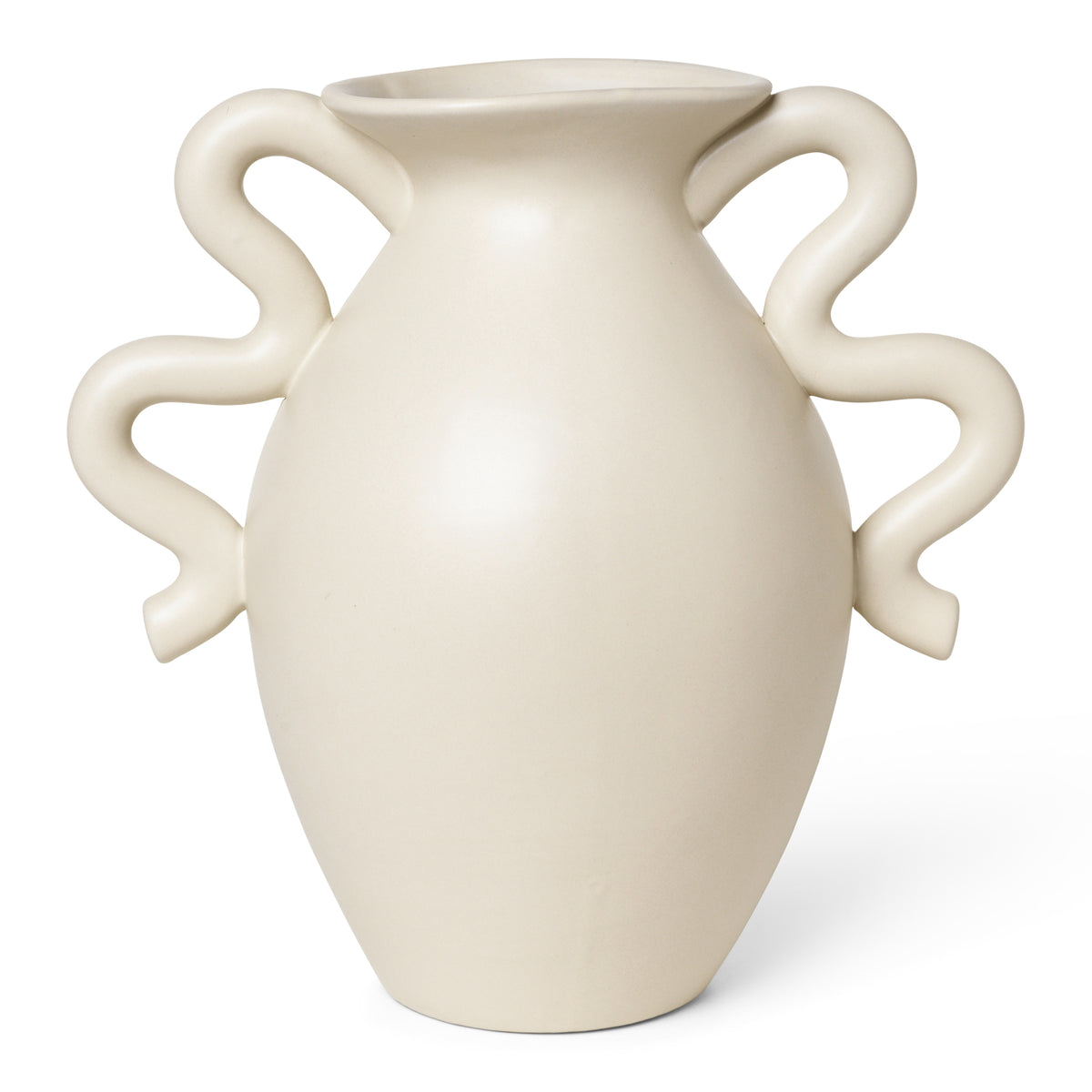 ferm LIVING Verso Vaas - Crème