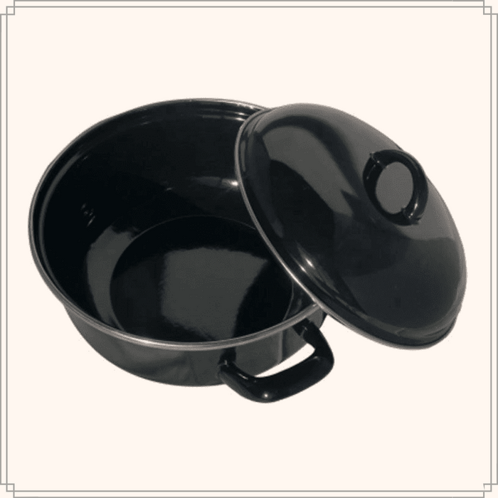 OTIX Braadpan Inductie Met deksel Emaille 6 liter 28 cm Alle Warmte...