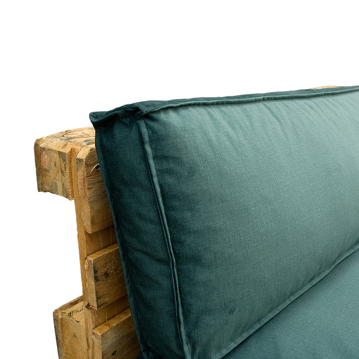 In The Mood Collection Royal Palletkussens - L120 cm - Donkergroen