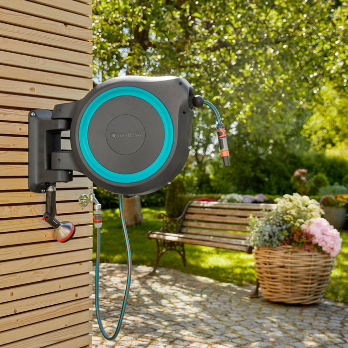 Gardena RollUp Wandslangenbox 25 m - Antraciet