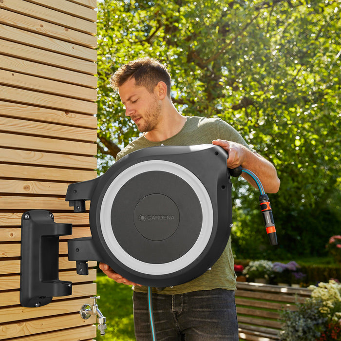 Gardena RollUp Wandslangenbox 25 m - Wit