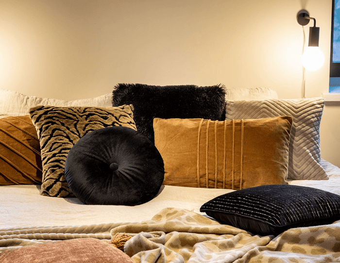 Dutch Decor kussenhoes FLUFFY - 45x45 cm Raven