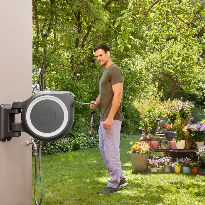 Gardena RollUp Wandslangenbox 35 m - Wit