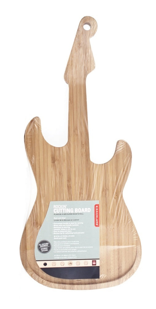Kikkerland Gitaar Bamboe Snijplank