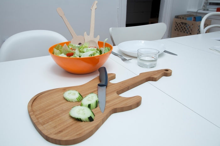Kikkerland Gitaar Bamboe Snijplank